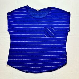 One Clothing Royal Blue Striped Tee